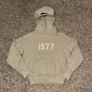 Essentials Fear Of God Hoodie 1977 Smoke Grey Kids Size Small 6/7 Authentic